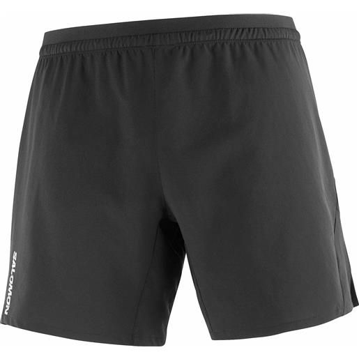 Salomon - pantaloncini ultra leggeri e traspiranti - cross 7'' shorts no l m deep black per uomo - taglia s, l, xl - nero