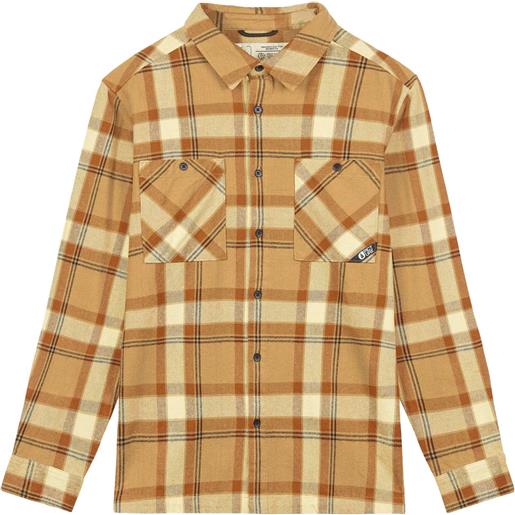 Picture Organic Clothing - camicia - relowa shirt plaid wood ash per uomo - taglia s, m, l, xl - arancione