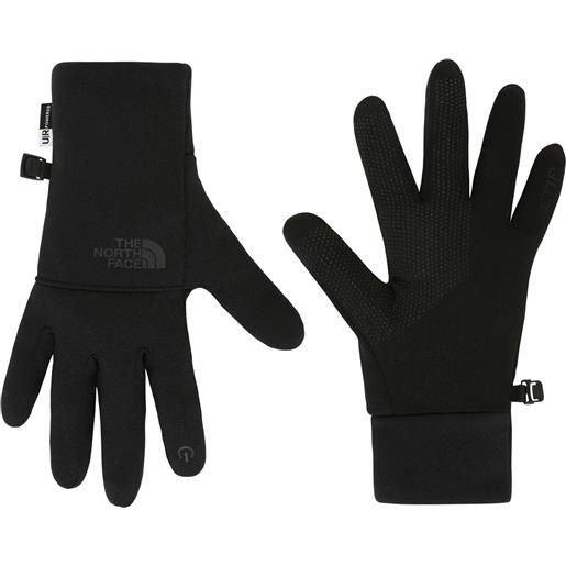The North Face - guanti in pile touchscreen - w etip recycled glove tnf black per donne in poliestere riciclato - taglia xs, s, m - nero