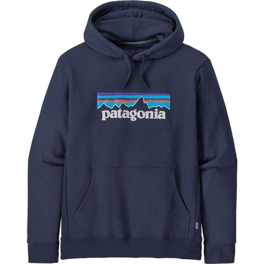 Patagonia - felpa con cappuccio - m's p-6 logo uprisal hoody new navy per uomo in cotone - taglia s, m, l, xl, xxl, xs - blu navy