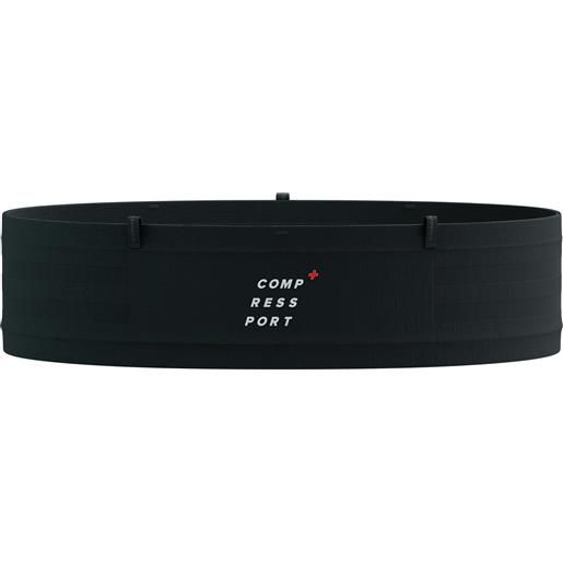 Compressport - cintura leggera da trail - free belt mini black in silicone - taglia xs\/s - nero
