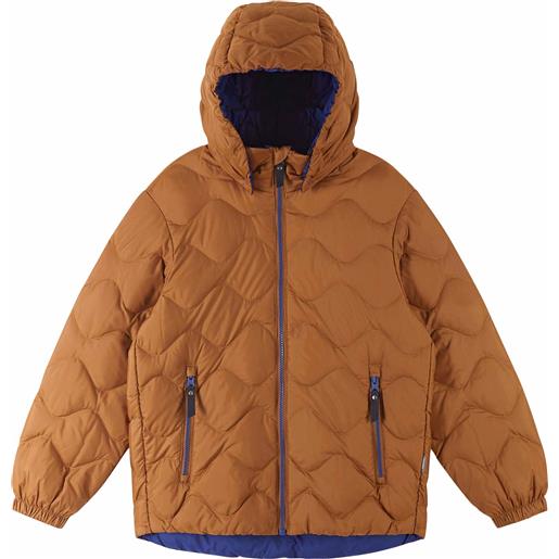 Reima - piumino con cappuccio -bambino - down jacket fossila cinnamon brown - taglia bambino 116 cm, 152 cm - marrone