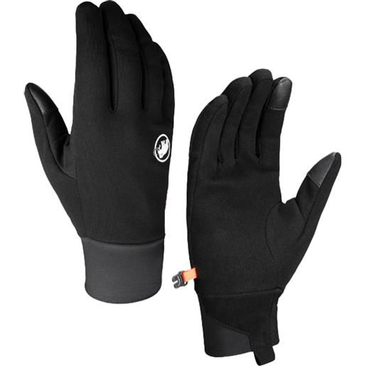 Mammut - guanti da sci alpinismo - astro glove black in pelle - taglia 7,9,10,11 - nero
