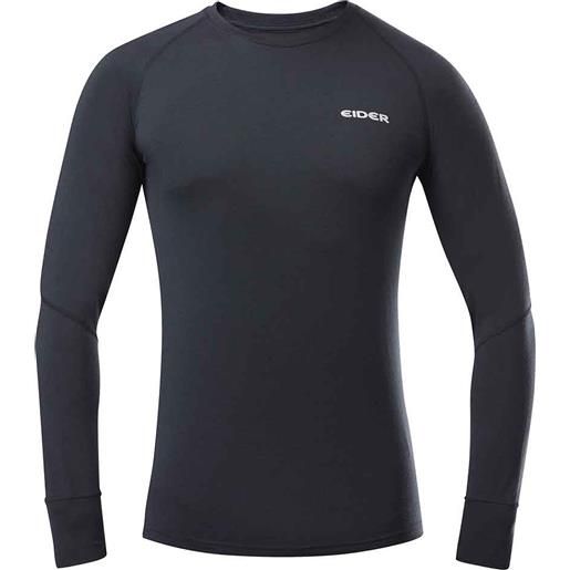 Eider - t-shirt tecnica in lana merino - m cascade merino crew neck black per uomo - taglia s, m, l, xl, xxl - nero