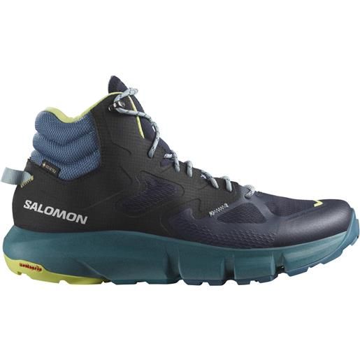 Salomon - scarpe da trekking - predict hike mid gtx dark sapphire/blue ashes/sunny lime per uomo - taglia 6,5 uk, 7 uk, 7,5 uk