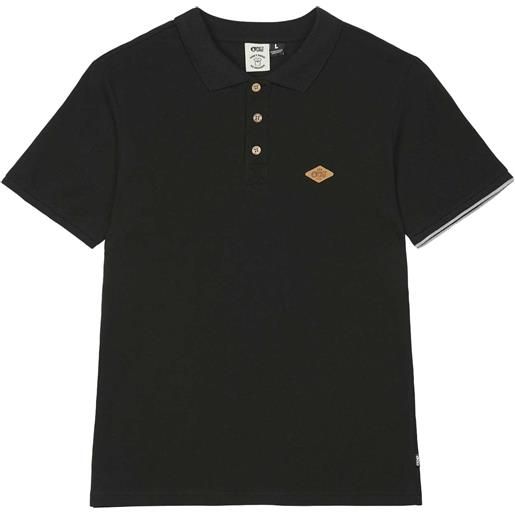 Picture Organic Clothing - polo cotone organico - delo polo black per uomo in cotone - taglia s, m, l - nero