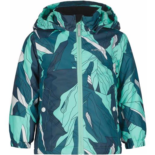 Icepeak - giacca da sci - japeri kd smeraldo - taglia bambino 104 cm, 110 cm, 116 cm - blu