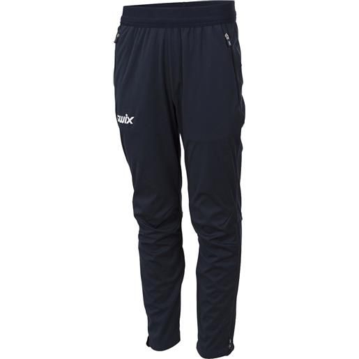 Swix - pantaloni da sci nordico - Swix cross pant junior dark navy in softshell - taglia bambino 140 cm, 152 cm - blu navy