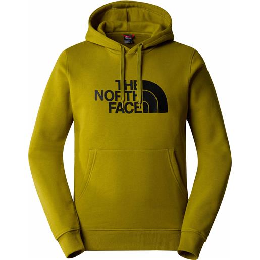 The North Face - felpa con cappuccio - m drew peak pullover hoodie sulphur moss per uomo in cotone - taglia s, m - kaki