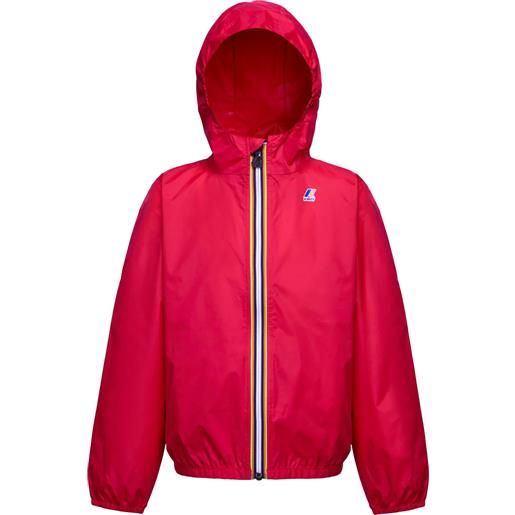 K-Way - giacca a vento impermeabile - p. Le vrai 3.0 claude red cherry in nylon - taglia 6a, 8a, 12a - rosso