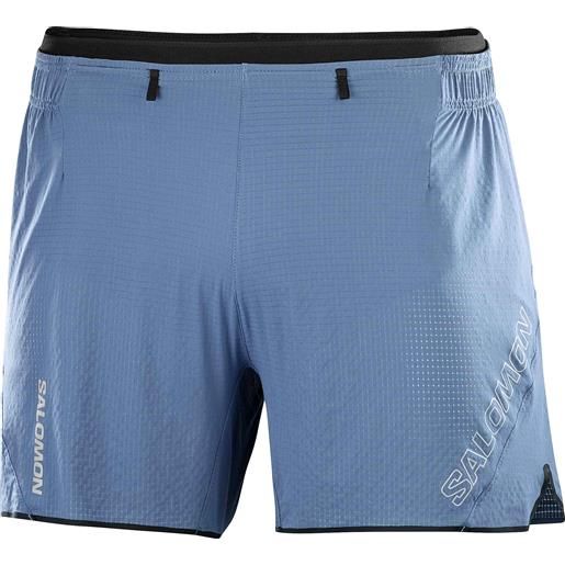 Salomon - shorts tecnici e leggeri - sense aero 5'' shorts m bering sea per uomo - taglia xl - blu