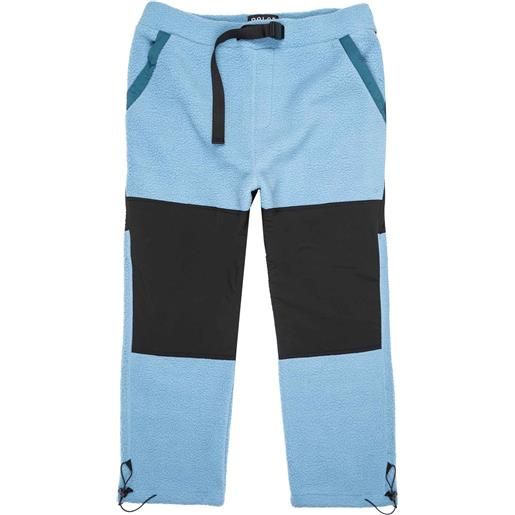 Poler - panaloni in sherpa - sherpa fleece pant washedblue per uomo in nylon - taglia s, m, l, xl - blu
