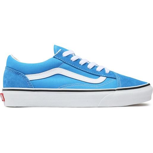 Vans - scarpe da skate - jn old skool color theory brilliant blue - taglia bambino 4,5 us, 5,5 us
