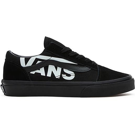 Vans - scarpe da skate - jn old skool logo black white - taglia bambino 4,5 us, 6 us - nero