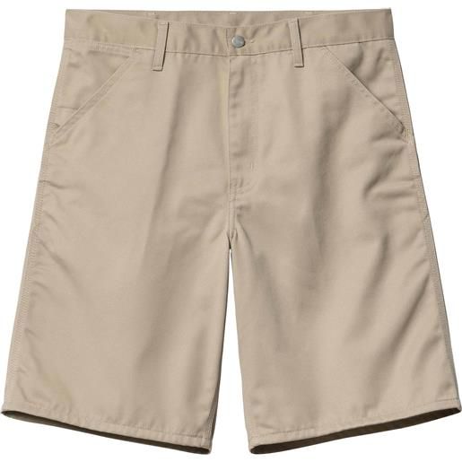 Carhartt - shorts - simple short rinsed wall per uomo in cotone - taglia 28 us, 29 us, 30 us, 31 us, 32 us, 33 us, 34 us, 36 us - beige