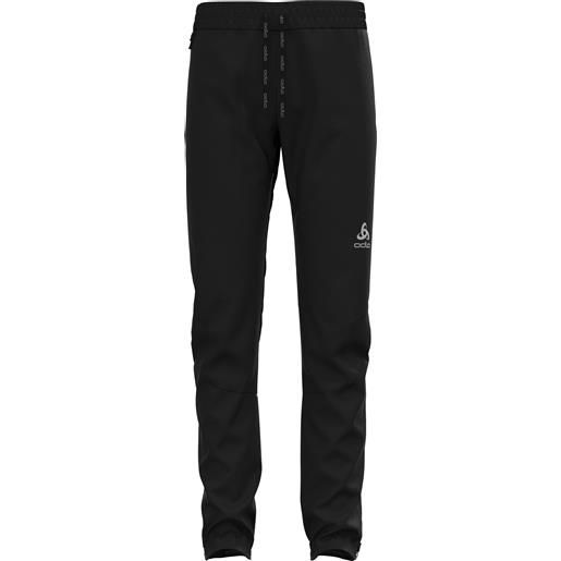 Odlo - pantaloni shoftshell - pants regular length brensholmen junior black in softshell - taglia bambino 140 cm, 152 cm - nero