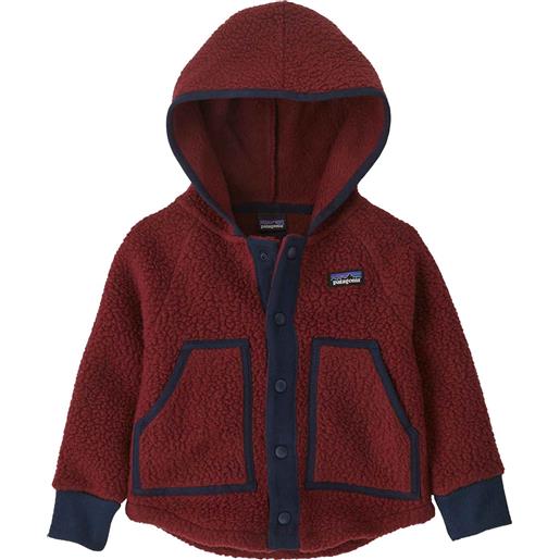 Patagonia - giacca di pile a collo alto - baby retro pile jkt carmine red - taglia bambino 2a - rosso