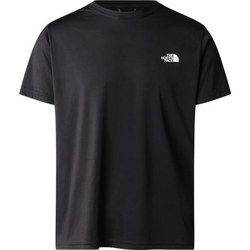 The North Face - t-shirt traspirante - m reaxion amp crew - eu tnf black per uomo in pelle - taglia s, m, l, xl, xxl - nero