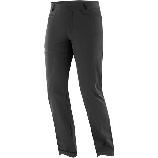 Salomon - pantaloni protettivi elastici - pants wayfarer pants m deep black per uomo in softshell - taglia 42 fr, 46 fr - nero