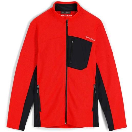 Spyder - polaire à col montant - bandit full zip fleece jacket light/pastel red per uomo - taglia m, xl - rosso