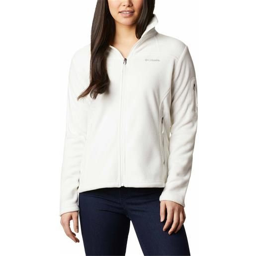 Columbia - giacca in pile con zip - fast trek ii jacket w sea salt per donne - taglia xs - bianco