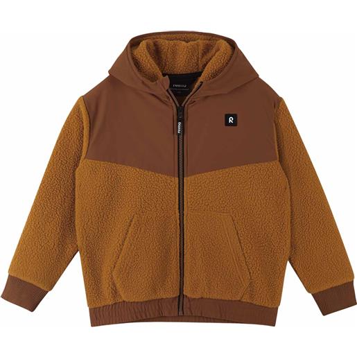 Reima - felpa con zip e cappuccio - hoodie samota cinnamon brown - taglia bambino 110 cm, 116 cm, 128 cm, 140 cm - marrone