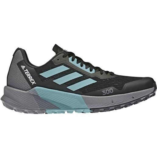 Adidas - scarpe da trail running - agravic flow 2 w black/turquoise/white per donne - taglia 5,5 uk - nero