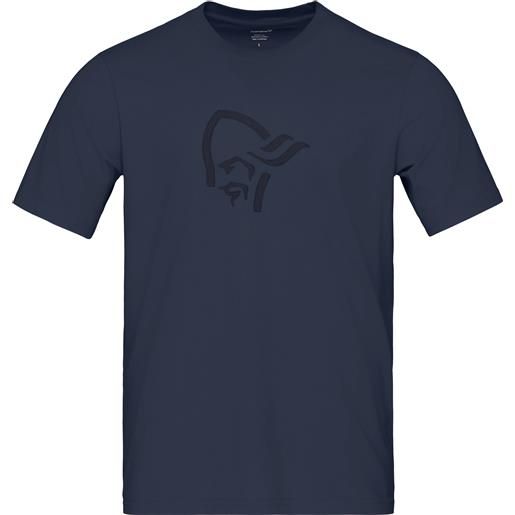 Norrona - t-shirt in cotone organico - /29 cotton viking t-shirt m's indigo night/sky cap per uomo - taglia s, m, l - blu