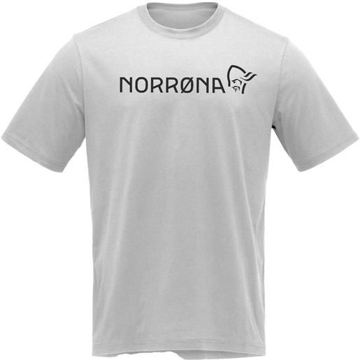 Norrona - t-shirt in cotone organico - /29 cotton norrøna viking t-shirt m's drizzle melange per uomo - taglia s, m, l, xl - grigio