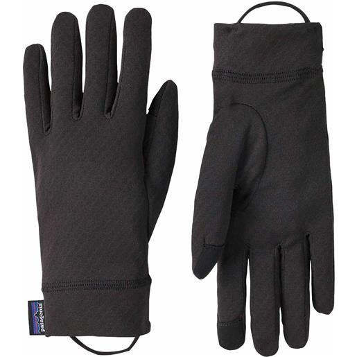 Patagonia - sotto guanti touch screen - cap mw liner gloves black - taglia xs, s, m, l - nero