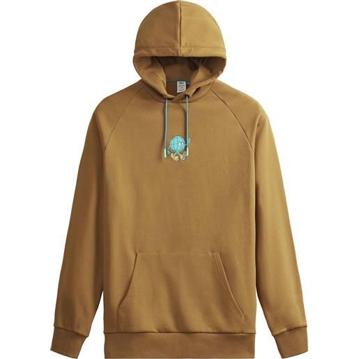 Picture Organic Clothing - felpa con cappuccio in cotone biologico - tread hoodie chocolate per uomo in cotone - taglia s, m, l, xxl - marrone