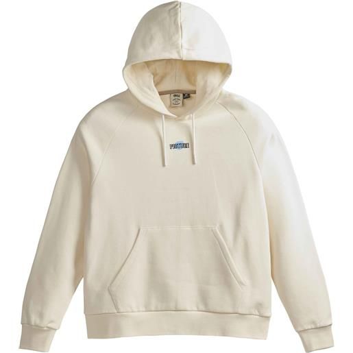 Picture Organic Clothing - felpa lunga con cappuccio in cotone biologico - arcoona hoodie light milk per donne in cotone - taglia s, m, l, xl - beige