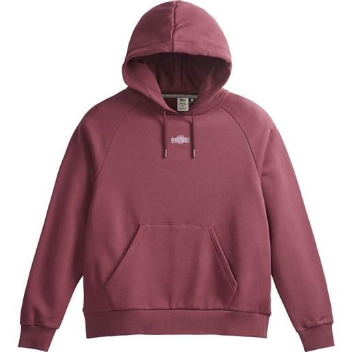 Picture Organic Clothing - felpa lunga con cappuccio in cotone biologico - arcoona hoodie tawny port per donne in cotone - taglia xs, s, m, l - rosso