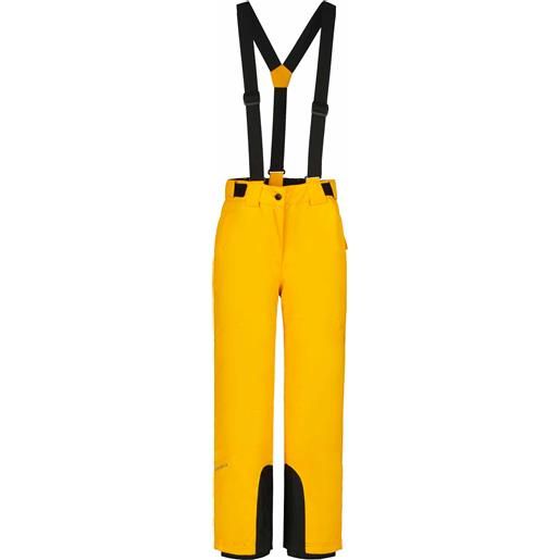 Icepeak - pantaloni da sci con bretelle - lorena jr giallo - taglia bambino 152 cm, 164 cm