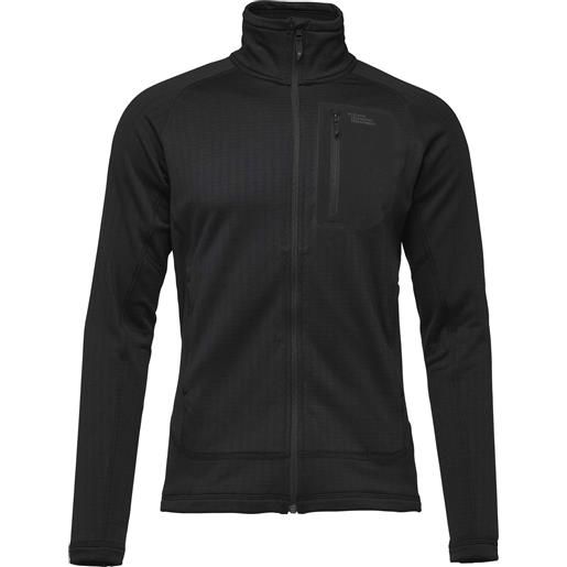 Black Diamond - pile leggero e traspirante - m factor jacket black per uomo - taglia s, xl - nero