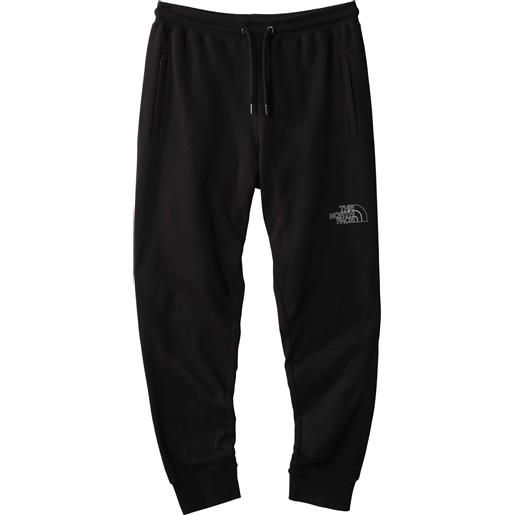 The North Face - pantaloni da jogging in cotone - m drew peak pant tnf black per uomo in cotone - taglia s, m - nero
