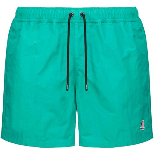 K-Way - costume da bagno - le vrai 3.0 olivier green marine per uomo in nylon - taglia s, m, l, xl - verde