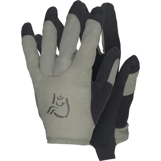 Norrona - guanti da mtb - fjørå mesh gloves castor grey in pelle - taglia s, m, l - grigio