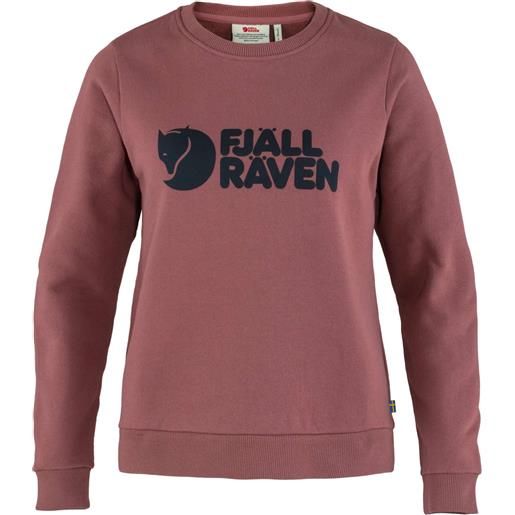 Fjall Raven - felpa girocollo in cotone - fjällräven logo sweater w mesa purple per donne in cotone - taglia xxs, xs - viola