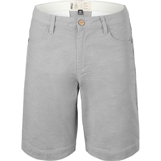 Picture Organic Clothing - pantaloncini da città - aldos shorts grey melange per uomo in cotone - taglia 28,30,31,32,33,34 - grigio