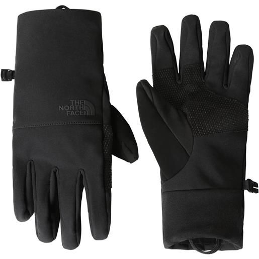 The North Face - guanti softshell - m apex etip glove tnf black per uomo in silicone - taglia s, m, xl - nero