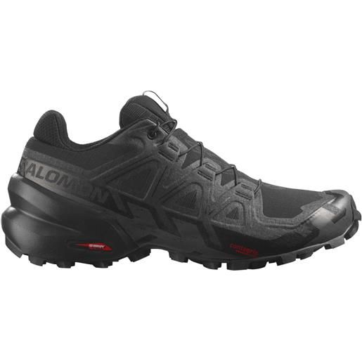 Salomon - scarpe da trail running - speedcross 6 w black/black/phantom per donne - taglia 3,5 uk, 4 uk - nero