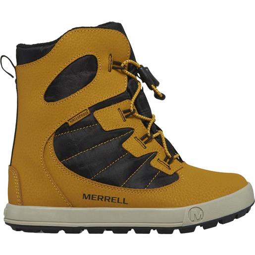 Merrell - scarpe calde - snow bank 4.0 wp whtblk - taglia 32,33 - marrone