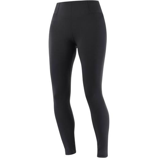 Salomon - leggings tecnici - pants cross multi 28'' tight w deep black per donne - taglia l - nero
