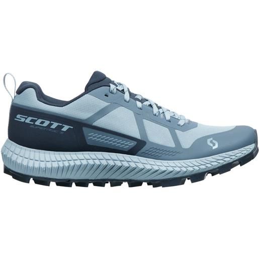 Scott - scarponi da trail - w's supertrac 3 glace blue/bering blue per donne in nylon - taglia 37.5,38.5,40 - blu