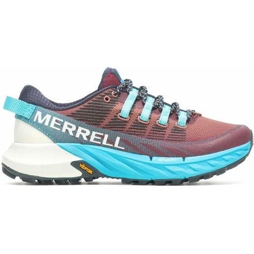 Merrell - scarpe da trail - agility peak 4 cabernet/atoll per donne - taglia 37.5,38 - marrone