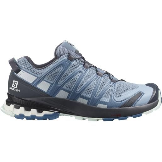 Salomon - scarpe da trail running - xa pro 3d v8 w ashley blue/ebony/o per donne - taglia 4 uk, 4,5 uk