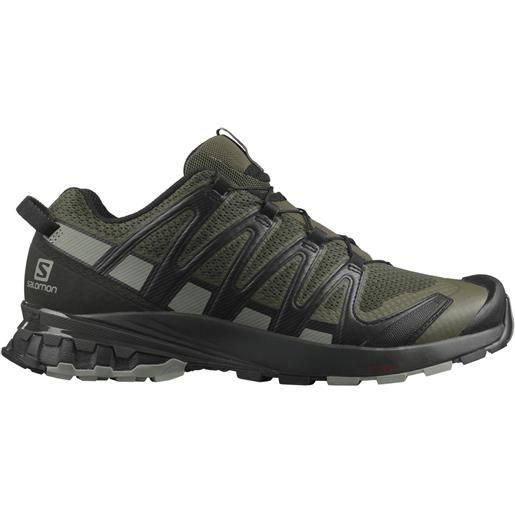 Salomon - scarpe da trail running - xa pro 3d v8 grape leaf/peat/shad per uomo - taglia 7 uk - kaki