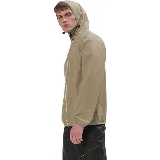 K-Way - giacca impermeabile e anti-vento - le vrai 3.0 claude beige sand per uomo in nylon - taglia xs, s, l, xl, xxl