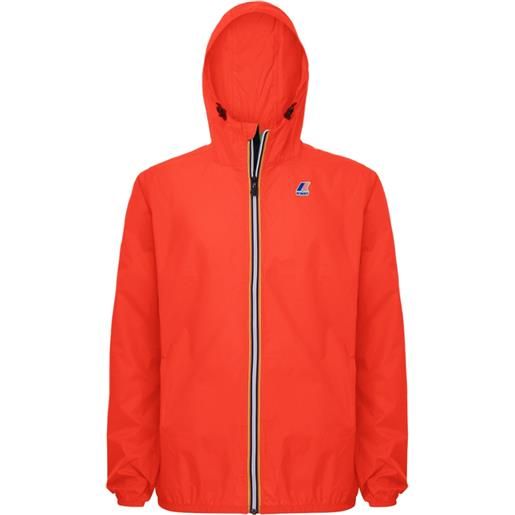 K-Way - giacca impermeabile e antivento - le vrai 3.0 claude red papavero per uomo in nylon - taglia xs, s - rosso